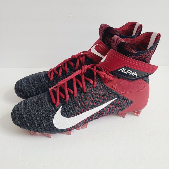 NEW Nike Alpha Menace Elite 2 Football Cleats BV2077-003 Size 14 Black Red main image 5